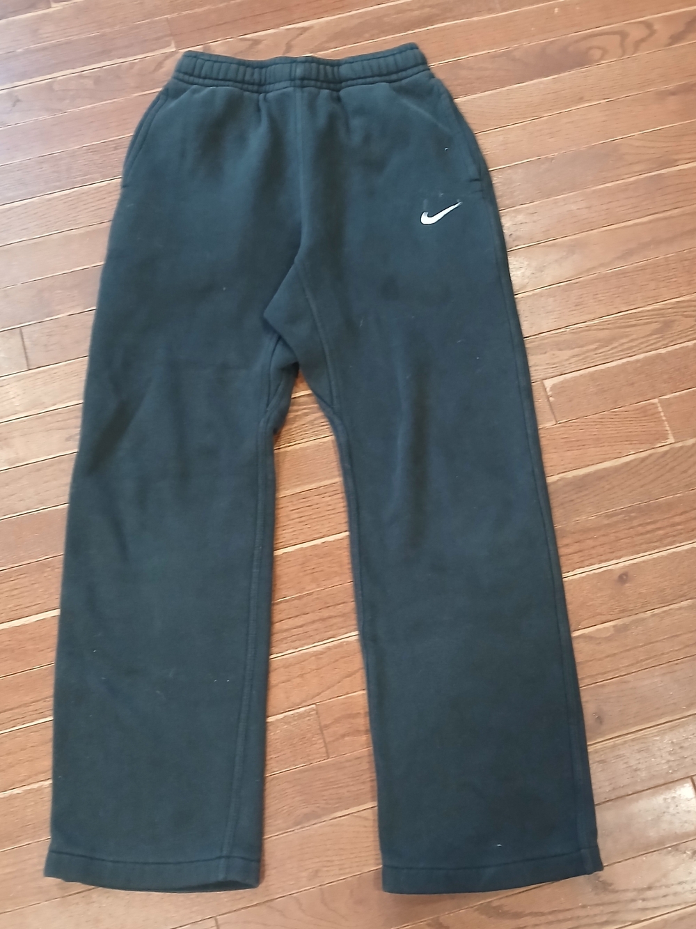 Nike Mens Black Fleece Sweatpants Sz Small Back To School Fall Comfy Baggy Wide